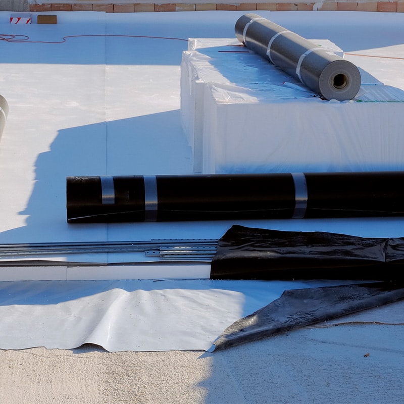New roof replacement in white